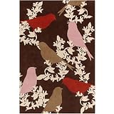 Thomas Paul Goldfinch Wool Rug GCTP - Chocolate/Persimmon