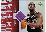2006-07 UD Reserve Game Jersey Michael Redd Milwaukee Bucks #MR Basketball Card