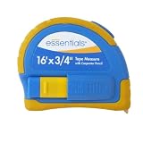 Great Neck 21007 Essentials 16-foot by 3/4-inch Tape Measure with Carpenter Pencil