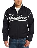 MLB Men's New York Yankees Long Sleeve Lightweight Full Zip Thermabase Premier Home Jacket (Pro Midnight Navy/Pro White, X-Large)