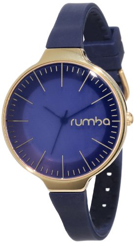 RumbaTime Women's Orchard Gold Midnight Blue Analog Display Japanese Quartz Watch