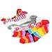 Angelina 6-Pack Girls Winter Tights [Heel and Toe] Assorted Patterns #0031_M