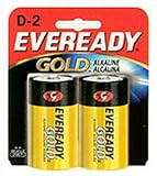Eveready Gold Alkaline D Battery, 2-Count (12-Pack)