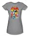 Search : Dc Comics - New Teen Titans Juniors T-Shirt In Silver
