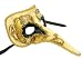 Venetian Mask Casanova Gold Long Noses Party Mask