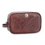 As Shown American West Mahogany Oakleaf Dop/Shaving Kit