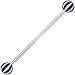 Midnight Beach Ball Industrial Barbell 31mm