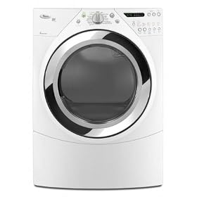 Whirlpool WED9750WW 7.5 Cu. Ft. Capacity Electric Steam Dryer (White)