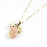 [ロノティコ]Ronotico 14kgf 14kgf ピンクオパール パール クリスタル の 天然石ペンダントネックレス pn-93