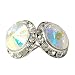 Aurora Borealis 15mm Swarovski Crystal Earrings Fashion Jewelry
