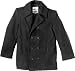 Black - US Navy Type Winter Peacoat (Wool)