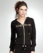 bebe Logo Jacquard Dot Terry Hoodie