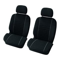 Carpoint 0310404 Schonbezugset Vordersitz 4-teilig 'Velours', schwarz / grau