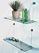 Kitchen & Housewares : Pair of Glass Suspension Storage / Display Shelves