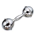 Lunt Sterling Silver Classic Baby Dumbbell Rattle