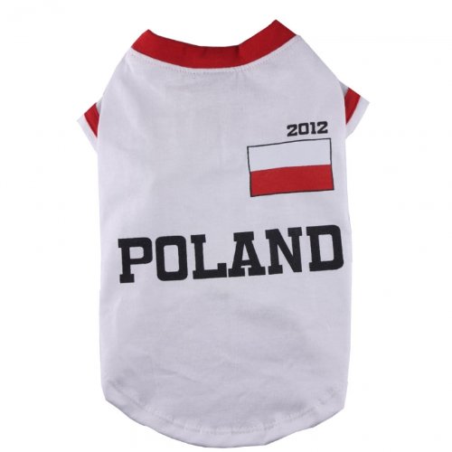 Hunde-Nationaltrikot Polen 2012 EM002C-XL von Doggydolly
