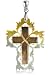 Genuine Natural Rainbow Brown Mother of Pearl Grace Cross (2070)