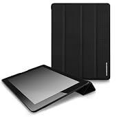 CaseCrown Omni Cover Case (Black Carbon Fiber) for iPad 4th Generation with Retina Display, iPad 3 & iPad 2 (Built-in magnet for sleep / wake feature)