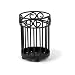 Spectrum 44910 Scroll Utensil Holder, Black