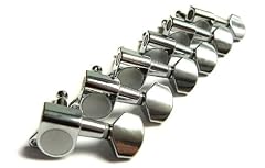 Stratocaster Machineheads: 6 a side Chrome Machine Heads for Strat Electric Guitar