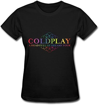 Coldplay A Head Full Of Dreams Tour 2016 Fan Logo Women T Shirt Black