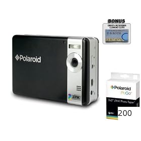 Polaroid CZA-05300B PoGo Instant Digital Camera + Polaroid Zink media 200 Pack Photo Paper for Polaroid Pogo Cameras and... by Polaroid