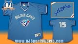 ALEX RIOS Toronto Blue Jays SIGNED Blue Retro JERSEY