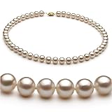 White 7-8mm AA Freshwater Pearl Necklace 18 inch Princess Length