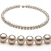 Jewelry : White 7-8mm AA Freshwater Pearl Necklace 18 inch Princess Length