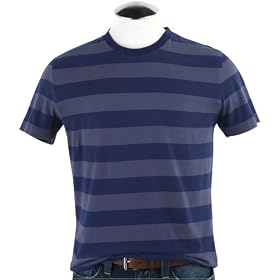 Fossil Tee - Blake Stripe (Color: Medium Grey)