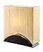 Artiva USA Sakura, Modern & Space-efficient Design, 17-Inch Premium Shade w/Black Lacquer Wood Base Table Lamp