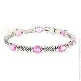 STUDIO 925: *PAULINE PINK CZ BRACELET*