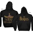 Beatles 'Deep Sea' Yellow Submarine hoodie charcoal black pullover distressed logo 2-sided sweatshirt