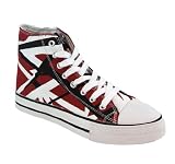 Eddie Van Halen EVH Red/Black/White Combo HIGH Top Sneaker Tennis Shoes EV027