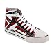 Eddie Van Halen EVH Red/Black/White Combo HIGH Top Sneaker Tennis Shoes EV027