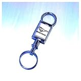 Auto Gold KCVMUS Stainless Steel Key Chains, Valet Style, Mustang
