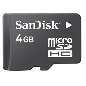 SanDisk 4GB MicroSDHC Card with SD Adpater 416LBIflroL. SL500 AA280 SanDisk 4GB MicroSDHC Card with SD Adpater