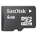 SanDisk 4GB MicroSDHC Card with SD Adpater ( SDSDQ-4096-A11M, US Retail Package )