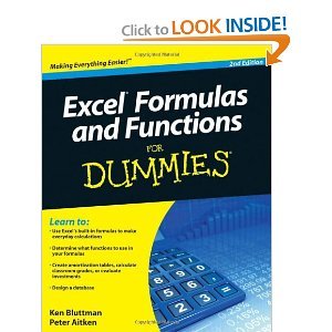 Excel Formulas and Functions For Dummies 2nd Second edition byAitken