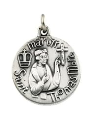 14K Yellow Gold 18.00 mm St. Thomas More Medal