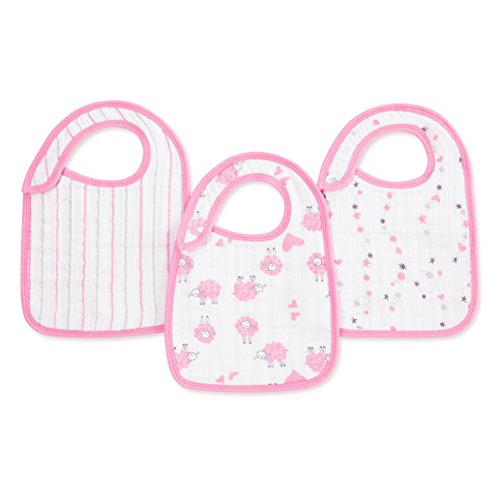aden and anais Snap Bib in Little Lamb