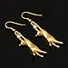 U7 Cute Cat Ear Jewelry Women 18K Gold/Platinum Plated Drop Earrings With Rhinestone