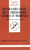 Les grandes dates de la philosophie antique et médiévale