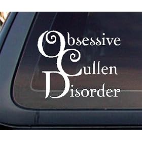 Twilight : OCD - Obsessive Cullen Disorder Car Decal / Sticker