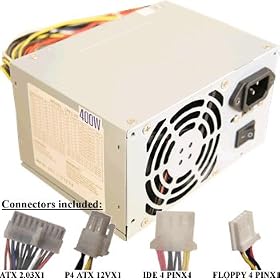LPM2-20-P4 400W Power Supply for Compaq 0950-2800, 0950-3426, 0950-3623, 0950-3751, 0950-3961, 0950-4097, 0950-4106, 0950-4107, 0950-4270, 5184-3961, 0950-4107, 5185-2974, Presario 6000T CTO, 6000Z CTO, 6288AP, 6300US, 6301RSH, 6310US, 6315CL, 6320US, 632