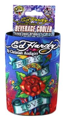 Ed Hardy Tattoo Can Coozie Koozie Cooler 2010 NEW N9