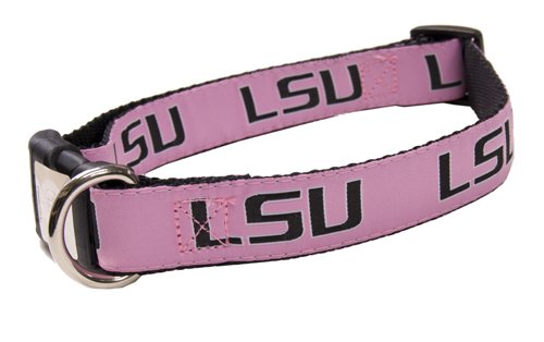 LSU Tigers Dog Collar (Pink)