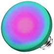Rainbow Titanium 4mm Round Flat Disc Dermal Top