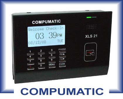 COMPUMATIC XLS 21 PROXIMITY BADGE CARD EMPLOYEE PAYROLL TIME CLOCK PACKAGE