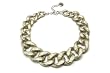 Metallic Stonewashed Choker in Lime
